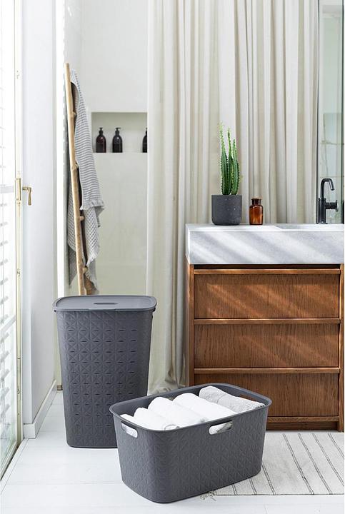 Produktbild GCS Curver Softex Wasmand 45L Antraciet (45 l)