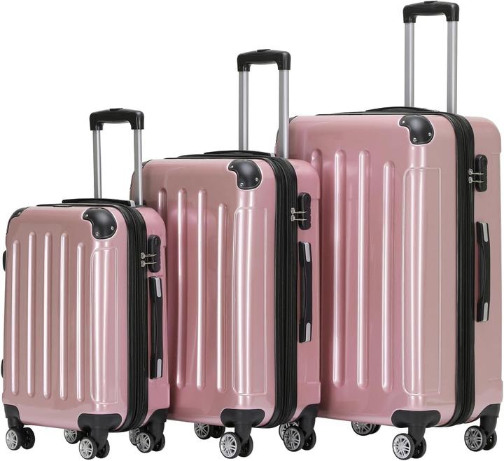 Produktbild Beibye 3-tlg. Hartschalenkoffer-Set (Handgepäck (bis 50l), M (50 - 90l), L (90 - 115l))