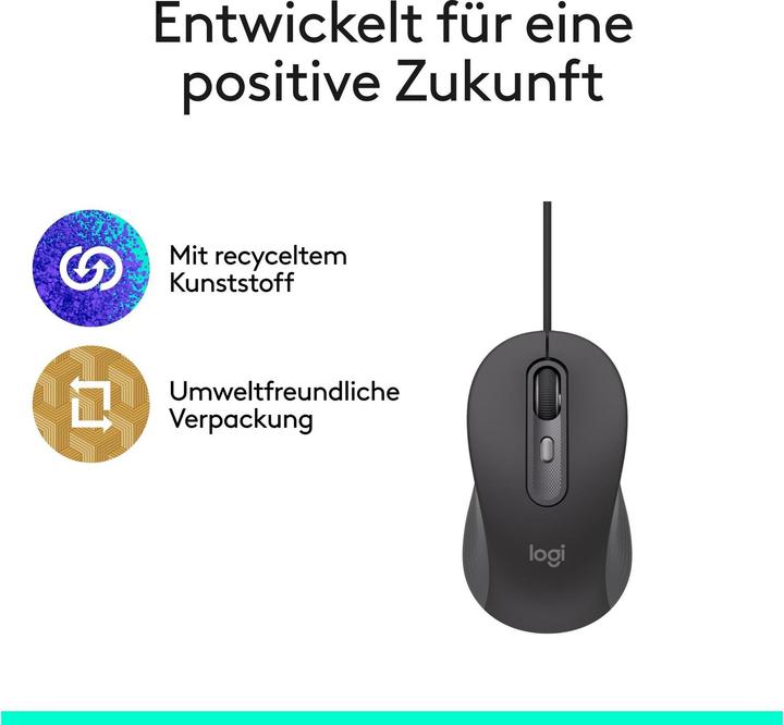 Actual product image Logitech LOGI Wired Mouse M520 for Business, Wired Mouse (Cable)