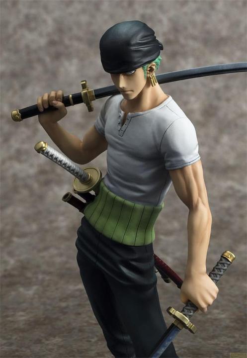Actual product image Megahouse One Piece Excellent Model P.O.P PVC Statue NEO-DX Roronoa Zoro 10th Limited Ver. 23 cm