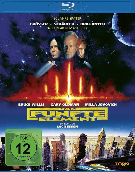 Image du produit Le cinquième élément - Remastered 2017-BR (Blu-ray, 1997, Allemand)