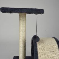 Image du produit Lola Toys arbre a chat avec jouet et tunnel 38cm anthracite