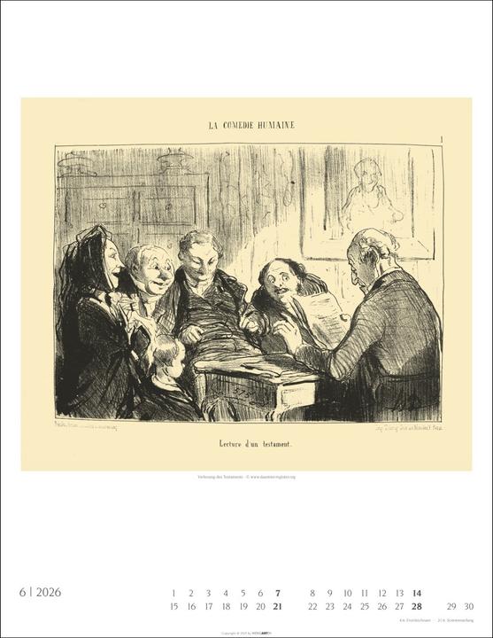 Immagine prodotto Honoré Daumier: Die Juristen Kalender 2026 (34 x 44 cm, Tedesco)