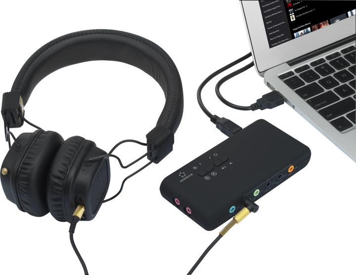 Actual product image Renkforce External USB 7.1 channel sound card USB (USB)