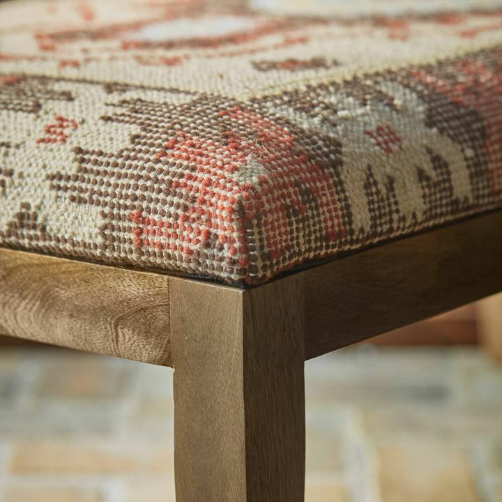Image du produit Loberon Banc Kadiran marron/beige (122 cm)