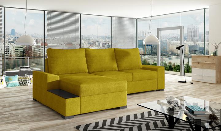 Actual product image ELTAP Negro (Corner sofa, 3-seater, Sofa bed)