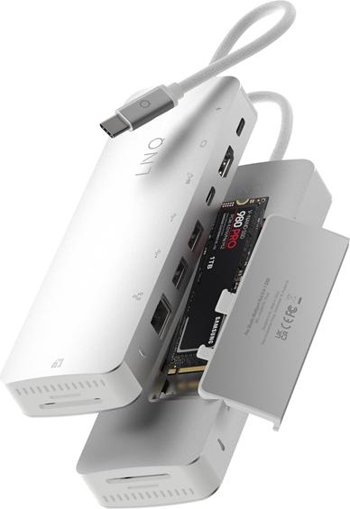 Immagine prodotto LINQ Connects 9in1 PRO SSD 140W USB-C Multiport Hub (USB-C, 9 Porti)