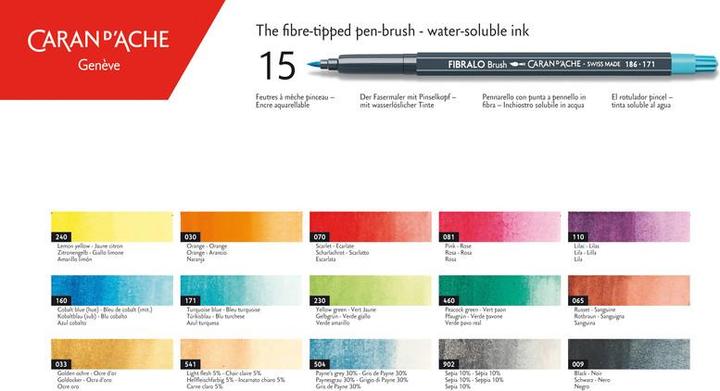 Produktbild Caran d'Ache Fibralo Brush (Pfaugrün, 1 x)