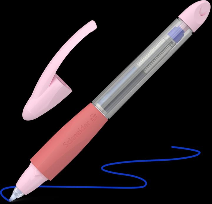 Actual product image Schneider Rollerball Base Ball, M, royal blue, refill replaceable, transparent red (Royal blue, 1 x)