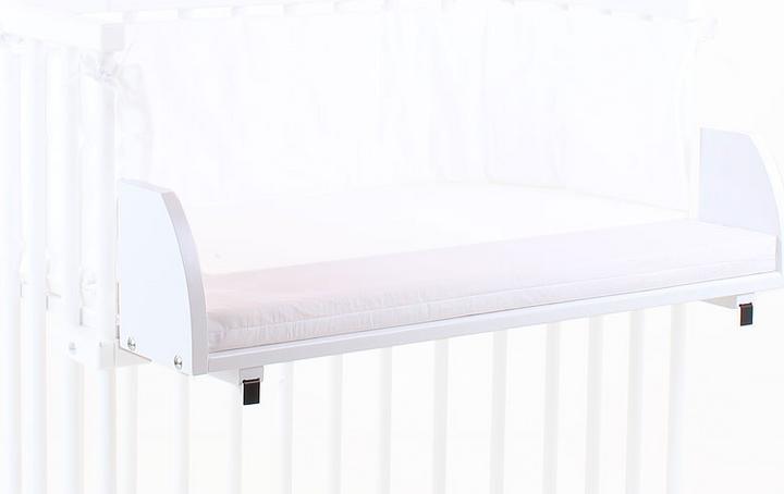 Produktbild Babybay Verbreiterungs-Set und Matratze weiss lackiert für Maxi, Boxspring
