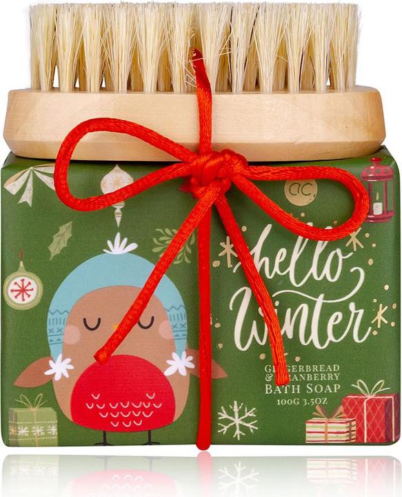 Produktbild Accentra Handpflegeset HELLO WINTER inkl. 100g Seife, Nagelbürste, Duft: Gingerbread & Cranberry, Farbe: rot/ (Manicure set)