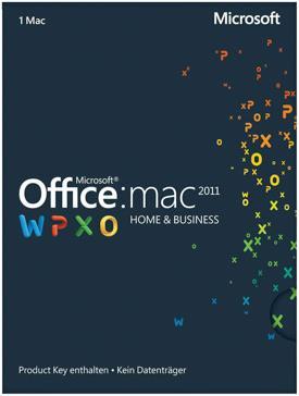 Produktbild Microsoft Office für Mac 2011, Home and Business (1 User)