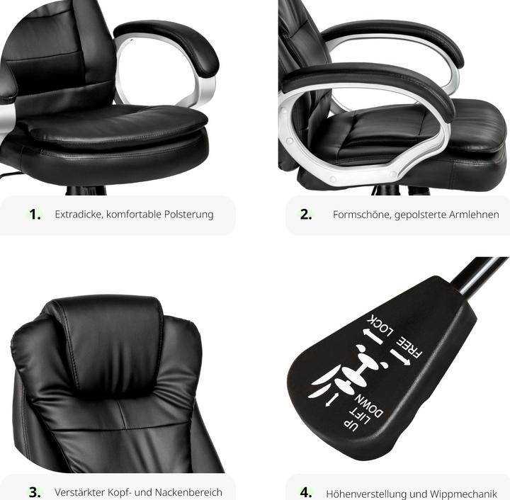 Actual product image tectake Executive chair