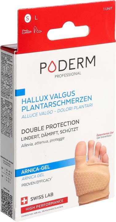 Produktbild Poderm Doppelschutz für Hallux Valgus Ballenzeh & Fusssohlenschmerzen (Druckentlastung, 202.50 ml)