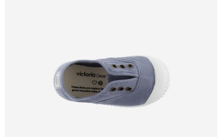 Actual product image Victoria girl's trainers 1915 anglaise toile lavée (18)