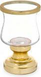 Giftdecor goldene Tasse Kerzenhalter (12 x 12 x 19.5 cm)