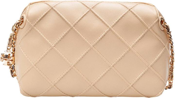Produktbild Tory Burch borsa crossbody fleming small in pelle trapuntata colore vaniglia