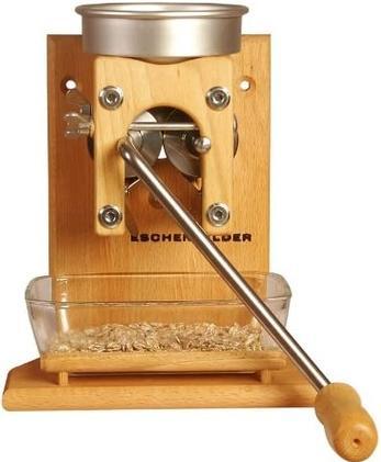 Actual product image Eschenfelder Grain crusher wall model with aluminium hopper