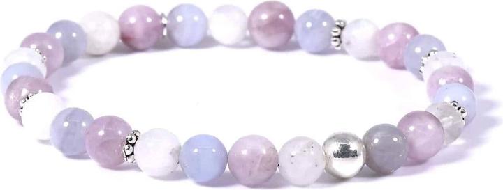 Image du produit Balibay Chayenne (18 cm, Quartz rose, Argent sterling 925, Pierre précieuse, Agate, Calcédoine)
