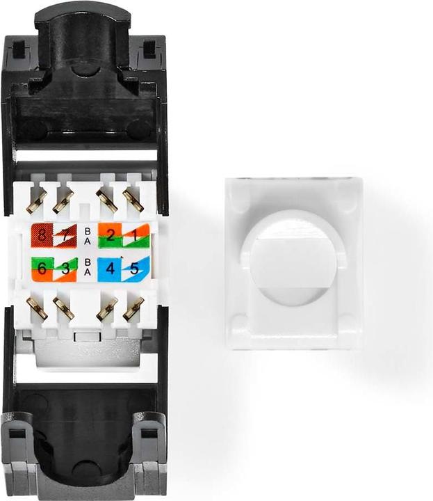 Produktbild Nedis Keystone | CAT6a | RJ45 Buchse | U/UTP | ABS | Box (U/UTP, CAT6a, 0.04 m)