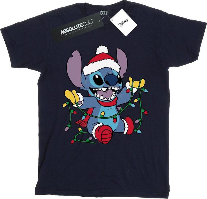 Image du produit Disney - T-shirt LILO AND STITCH CHRISTMAS LIGHTS - Femme (S)