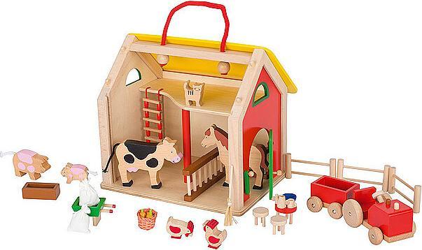 Actual product image Goki Suitcase farmhouse