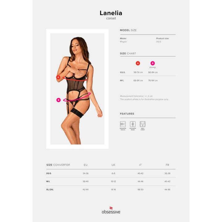Actual product image Obsessive Lanelia Corset M/L (M, L)