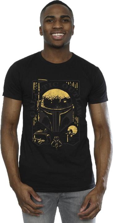 Actual product image Star Wars Mens Galactic Outlaw Distress T-Shirt (M)