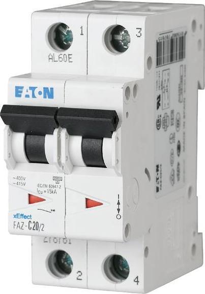 Produktbild Eaton MOE FAZ-K2/2 LS-Schalter 2A 2p K-Char