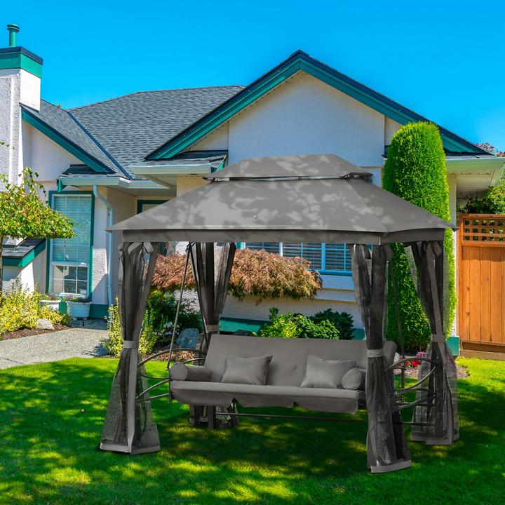 Actual product image Outsunny Hollywood swing Garden swing with side walls