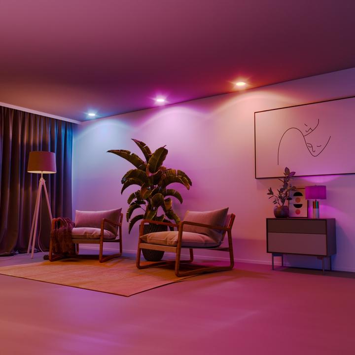 Produktbild Hama Smarte LED-Lampe, Matter, E27, Retro, Filament ST64, RGBW, dimmbar, mit App (E27, 4.90 W, 470 lm, 1 x, F)