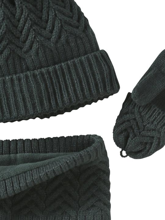 Image du produit Vertbaudet Kit garçon : bonnet, écharpe & gants