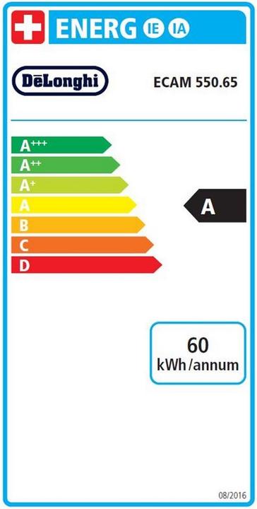 Etichetta energetica De'Longhi DEL ECAM550.65.SB