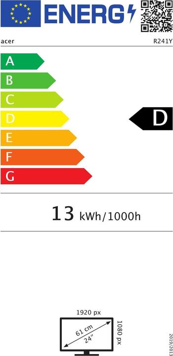 Energie-Label Acer R241YB (1920 x 1080 Pixel, 23.80")