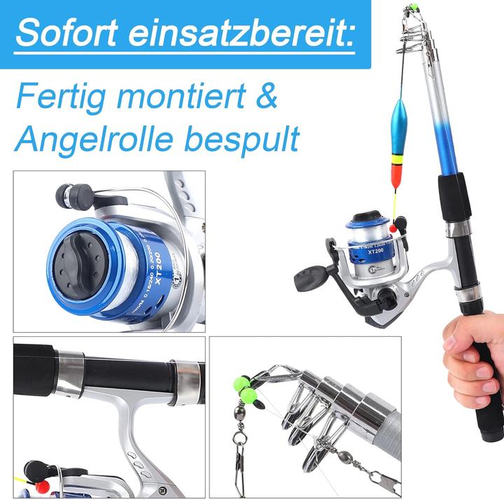Immagine prodotto Q-Tac Set da pesca per bambini (Telescopio, Set da pesca)