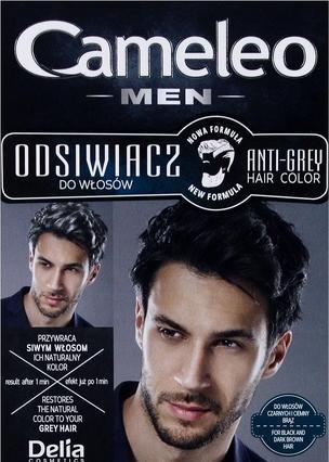 Actual product image Delia Cosmetics Cameleo - Men Anti-Grey Hair Colour odsiwiacz do wÅ'osów 01 B (01 Black)