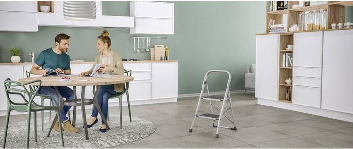 Produktbild Hailo K70 StandardLine, Aluminium-Trittleiter, 2 Stufen (Stehleiter, 83 cm)