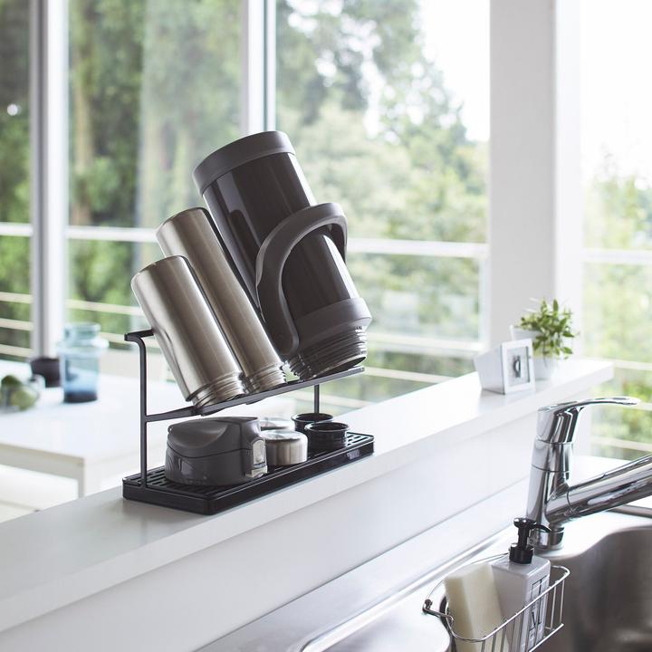 Actual product image Yamazaki Drying rack Drinking bottles