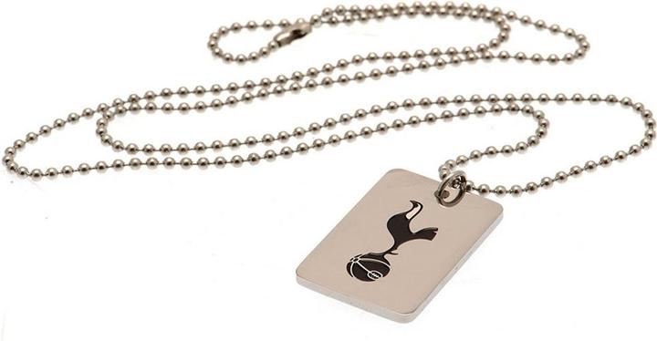 Image du produit Tottenham Hotspur FC - Plaque militaire et chaîne (Matériau 100% synthétique)