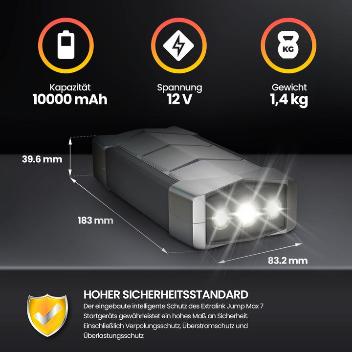 Immagine prodotto Extralink Jump Max7 (400 A, 10000 mAh)