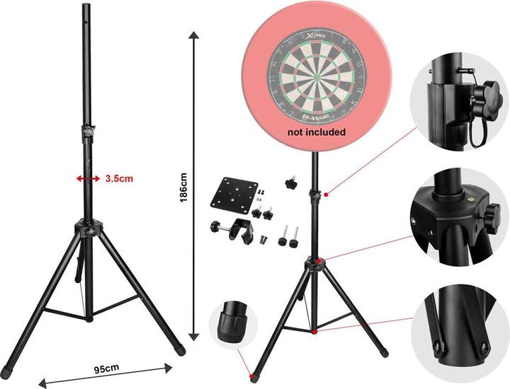Actual product image XQ Max Hybrid Stand for Dartboard