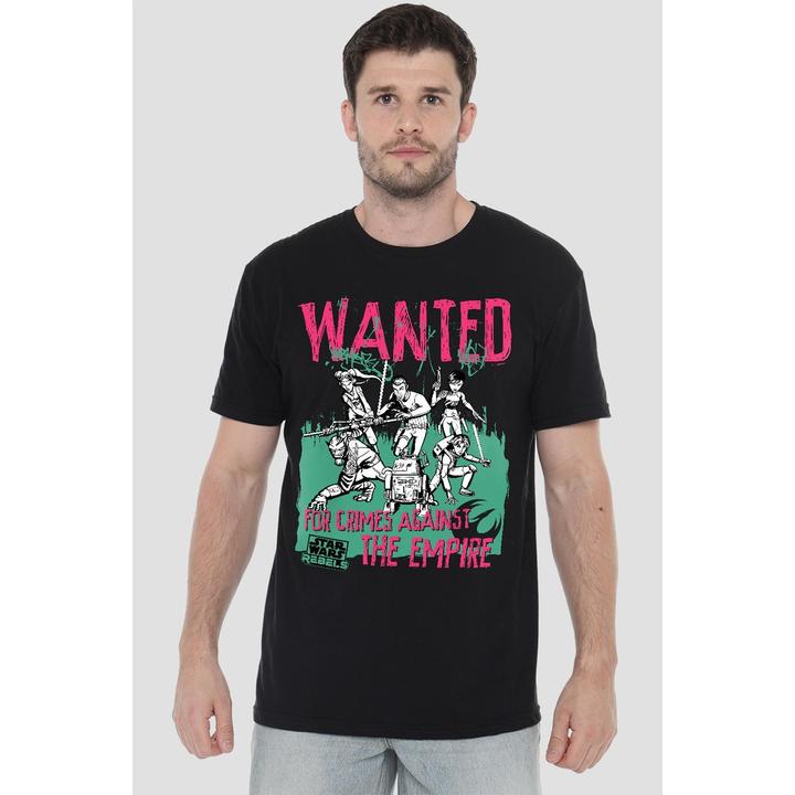 Actual product image Star Wars Mens Wanted Rebels T-Shirt (XXL)