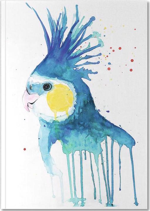 Actual product image Juniqe Cockatiel - Parrots (A5, Plain, Hardcover)