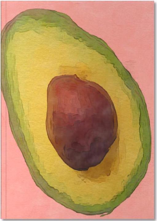 Actual product image Juniqe Avocado for Lola - Avocados (A5, Lined)