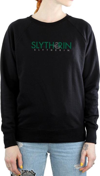 Actual product image Womens/Ladies Slytherin Text Sweatshirt (L)