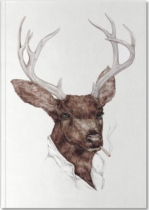 Actual product image Juniqe Smocking Buck - Deer (A5, Dotted, Hardcover)