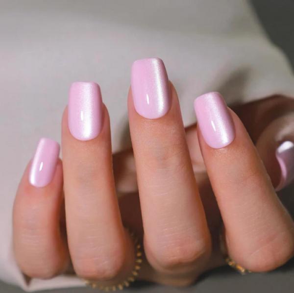 Produktbild MoYou London Soft Gel Press-Ons Pink Satin (Kunstnägel, Pink Satin)