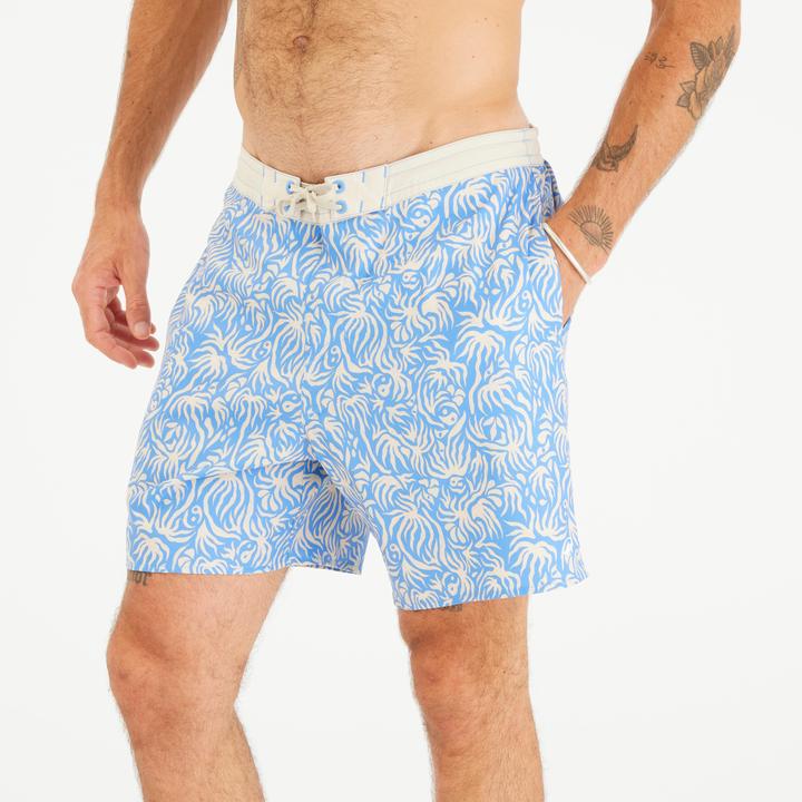 Produktbild Olaian Men’s Swim Shorts Surf 100 18” Long - Flora Blue (L)