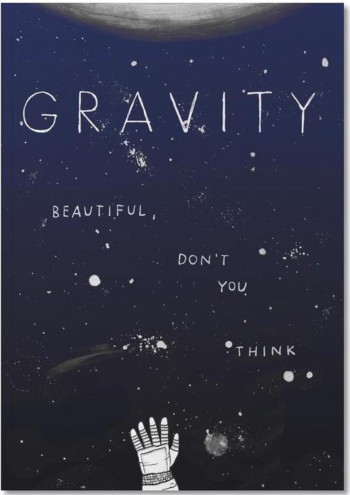 Actual product image Juniqe Gravity - Astronomy & Space (A5, Plain)