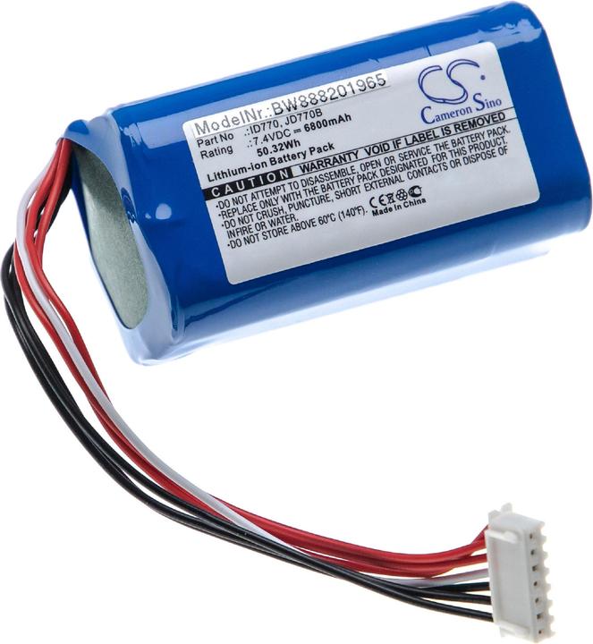 Produktbild XCell Akku für Sony SRS-XB40 u.a. wie ID770 u.a. 6800mAh für Lautsprecher Boxen Speaker (Audiogerät Bildschirm-Schutzfolie)